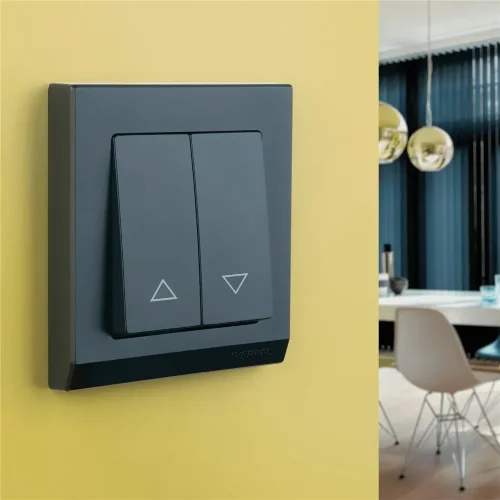 Выключатель жалюзи (черный матовый) W1124508 - фото 6