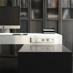 Выключатель одноклавишный проходной (перламутровый рифленый) W1112013