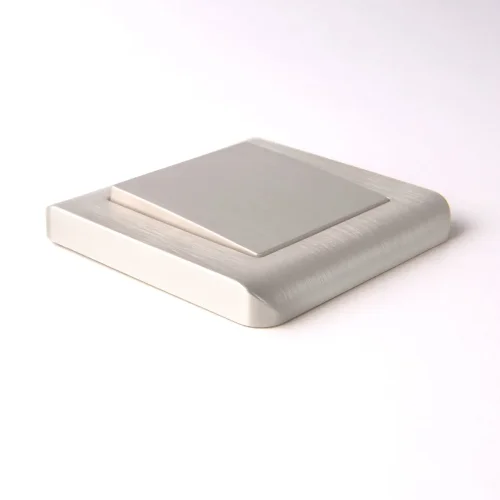 Выключатель одноклавишный проходной (перламутровый рифленый) W1112013 - фото 7