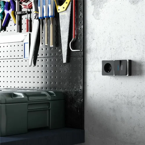 Розетка с заземлением Gallant черный/хром W5071035 - фото 2