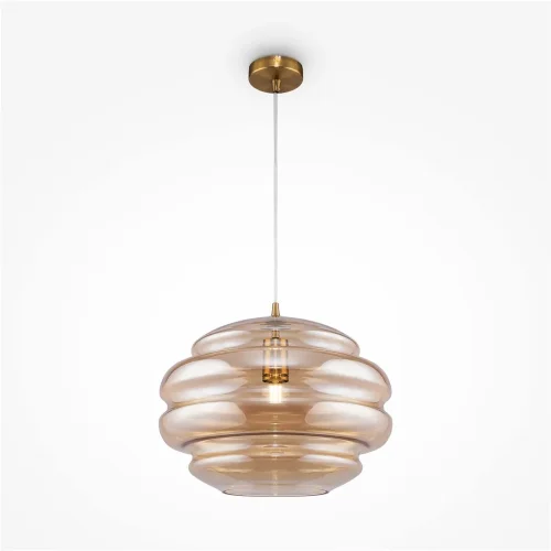 Подвесной светильник Рюш / Ruche E27х1 (Латунь) P078PL-01AM - фото