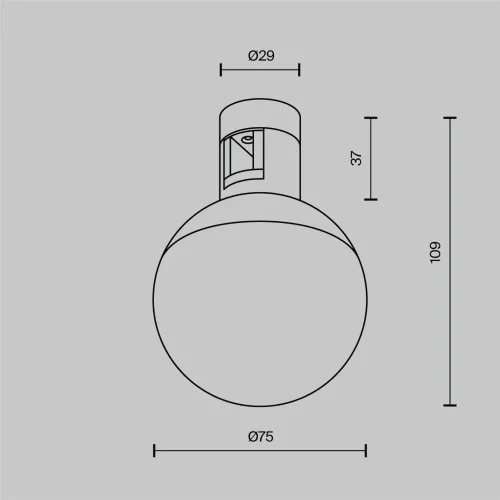 Трековый светильник Луна / Luna Flarity 4000K 4Вт 120° (Черный) TR149-1-5W4K-B - фото 11