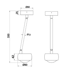 Потолочный светильник Lens 3000К 8 Вт (Белый)