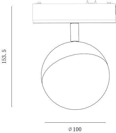 Светильник трековый SLIM, 48В 10W белый 2700-6000К, SL-SLIM-SFWH-10-CCT. Фото 2