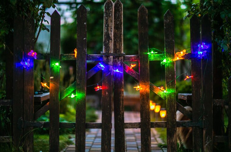 USL-S-129-PT4000 BUTTERFLIES Садовая гирлянда на солнечной батарее Бабочки, 20 светодиодов, Разноцветный свет, 1xАА Ni-Mh аккумулятор в-к, IP44. - фото 6