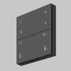 Беспроводная панель управления ZIGBEE RGB-MIX DRC035-Z-8-B