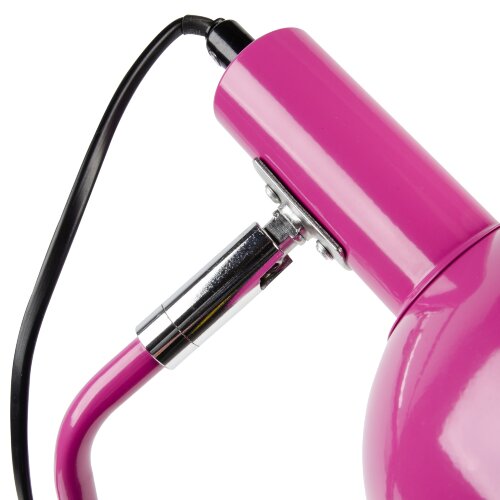 UML-B702 E14 PINK Светильник настольный, 60W, Цоколь Е14, Механический выключатель, Розовый - фото 6