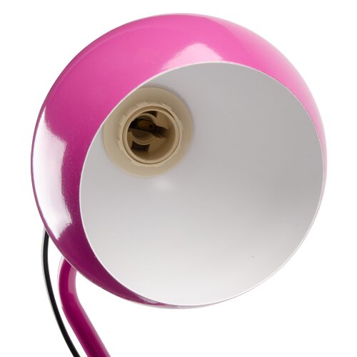 UML-B702 E14 PINK Светильник настольный, 60W, Цоколь Е14, Механический выключатель, Розовый - фото 7