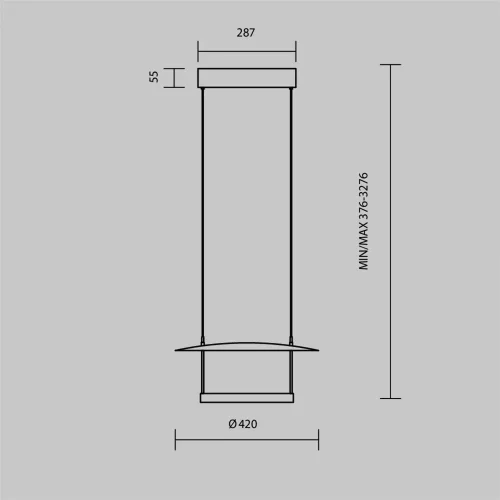 Подвесной светильник Атмосфера / Ambience 3000К 23Вт (Черный) MOD280PL-L23B3K1 - фото 8