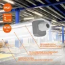 Светильник светодиодный Eco Class Damp Proof Slim 57Вт 4000К IP65 6000лм 1.5м ДСП промышленный накладной/подвесной сер. (аналог ЛСП) LEDVANCE 4058075169142 - фото 3