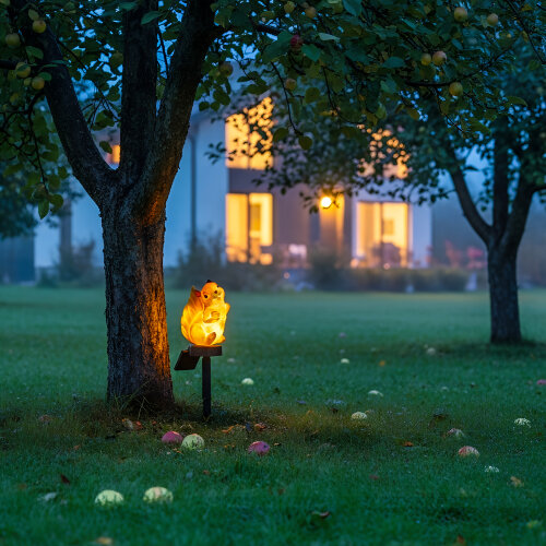 USL-S-835-PM410 SQUIRREL-1 Садовый светильник на солнечной батарее Белка-1, 1 светодиод, Теплый белый свет, 1xАAА Ni-Mh аккумулятор в-к, IP44, TM Uniel - фото 6