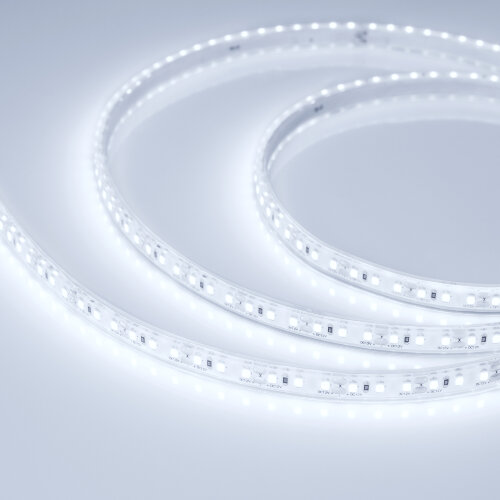 Светодиодная лента герметичная RTW-PU-A120-10.5mm 12V Cool 8K (16.8 W/m, IP68, 2835, 5m) (Arlight) - фото 1