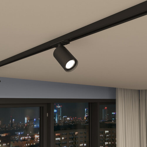 DK6201-BK Трековый светильник IP 20, 15 Вт, GU5.3, черный, алюминий. Фото 8