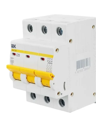 Выключатель автоматический модульный 3п C 25А 4.5кА ВА47-29 KARAT IEK MVA20-3-025-C - фото 8