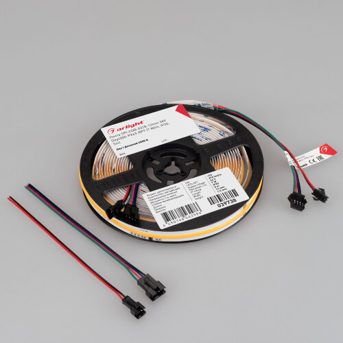 Светодиодная лента SPI-СОВ-Х378-12mm 24V Day4000-РХ63-ВРТ (7 W/m, IP20, 5m) (Arlight, бегущий огонь) 039738 - фото 4