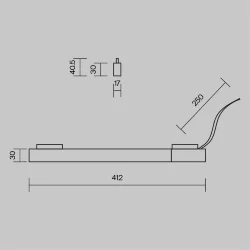 Источник напряжения встраиваемый 24В, 100Вт (Черный)