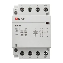 Контактор модульный КМ 63А 3NО+NC (3 мод.) EKF km-3-63-31
