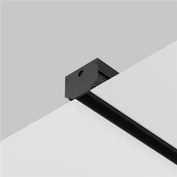 Комплект заглушек к шинопроводу Exility для монтажа в натяжной ПВХ потолок (внешняя 2 шт+внутренняя 2 шт) (Черный)