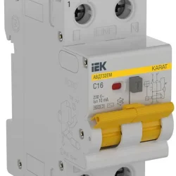 Выключатель автоматический дифференциального тока C 16А 10мА тип AC АВДТ32EM KARAT IEK KA-VD14-1-016-C-010-AC