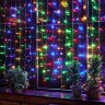 ULD-C3020-240-TTK MULTI IP44 Занавес светодиодный с эффектом мерцания, 3х2м, Соединяемый, 240 светодиодов, Разноцветный свет, Провод прозрачный, TM Uniel - фото 8