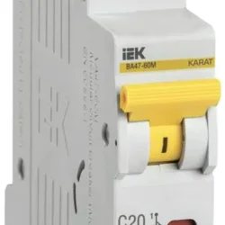 Выключатель автоматический модульный 1п C 20А 6кА ВА47-60M KARAT IEK MVA31-1-020-C