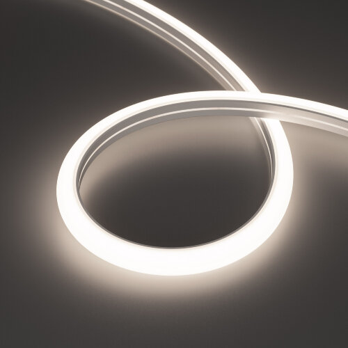 Светодиодная лента герметичная MOONLIGHT-TOP-A140-16x15mm 24V Day5000 (9.6 W/m, IP65, 2835, 5m, wire x1) (Arlight, Вывод вниз, 3 года) 038829 - фото