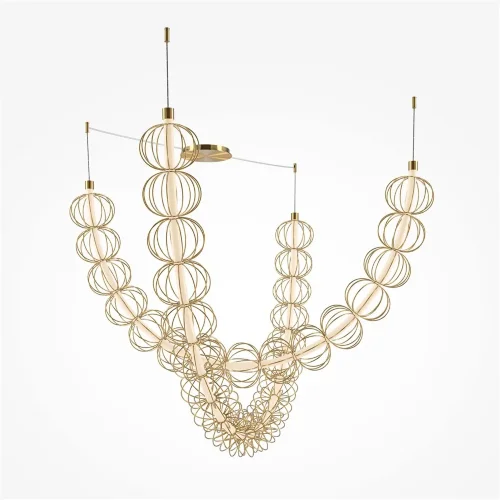 Подвесной светильник Золотая клетка / Golden Cage 3000К 107Вт (Золото) MOD216PL-L55G3K - фото 12