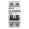 Выключатель автоматический модульный 2п C 16А 4.5кА ВА 47-29 Basic EKF mcb4729-2-16C - фото 2