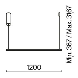 Подвесной светильник Halo 2600-3500К 16Вт (Латунь)