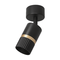 Светильник WOLTA WSL-GU10/19BG-1 под лампу GU10 Черный / золотой DUO
