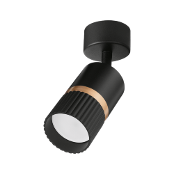 Светильник WOLTA WSL-GU10/19BG-1 под лампу GU10 Черный / золотой DUO