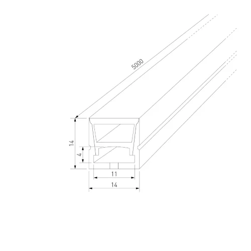 Гибкий силиконовый профиль для светодиодной ленты (под ленту до 10mm) LL-2-ALP026 - фото 5
