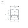 Профиль IP-LINE-4050-2000 BLACK (Arlight, Алюминий) 053898 - фото 4