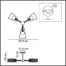 Люстра потолочная «LUMION» 8246/3C, серия: IRMA (крепление на планке). Фото 3.