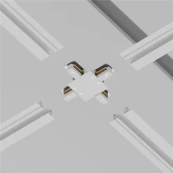 Коннектор Х-образный Unity встраиваемый белый (Белый)