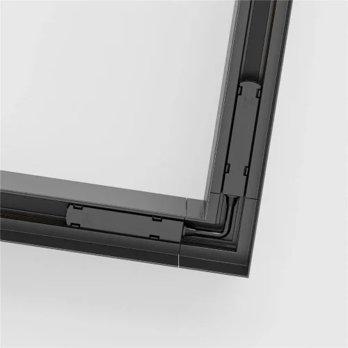 Угловой коннектор S35 накладной черный (Черный) - фото 3