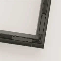 Угловой коннектор S35 накладной черный (Черный)