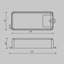 Диммер DALI DT6 12-48VDC DIM (Белый)