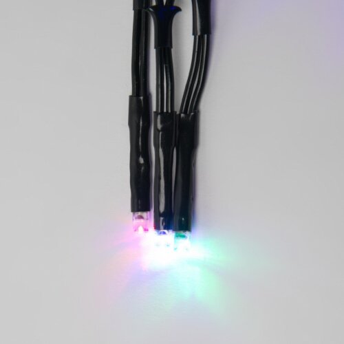 ULD-S0300-200-DGA MULTI IP20 FIRECRACKER Гирлянда светодиодная с контроллером Фейерверк, 3м, 200 светодиодов, Разноцветный свет, Провод зеленый - фото 3