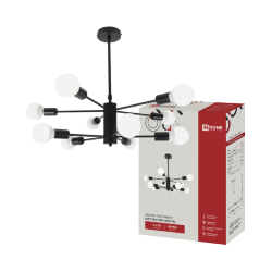 Люстра под лампу LOFT SPUTNIK-10E27-BL 10хЕ27 черный IN HOME