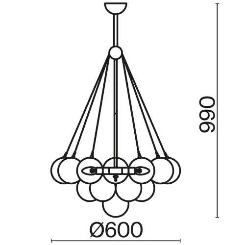 Подвесной светильник Freya FR5231PL-06CH (Хром) - фото 7