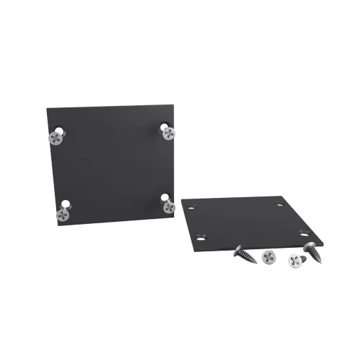 Комплект заглушек для радиусного профиля 2шт. черный (Черный) - фото