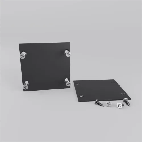 Комплект заглушек для радиусного профиля 2шт. черный (Черный) - фото 2