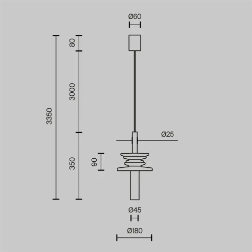 Подвесной светильник Sound Wave G9х1 (Черный) - фото