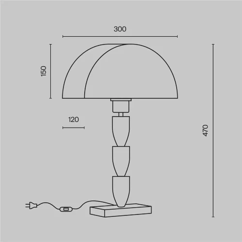 Настольный светильник Prima E27х1 60Вт (Латунь) - фото 11