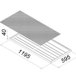 Подвесной офисный светодиодный светильник Армстронг 120 Вт IP20 1195x595x40 мм 4000К Призма