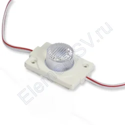 Светодиодный модуль герметичный 3030-1 ZC45х15 MOD29 (1.5W, 12V, white)