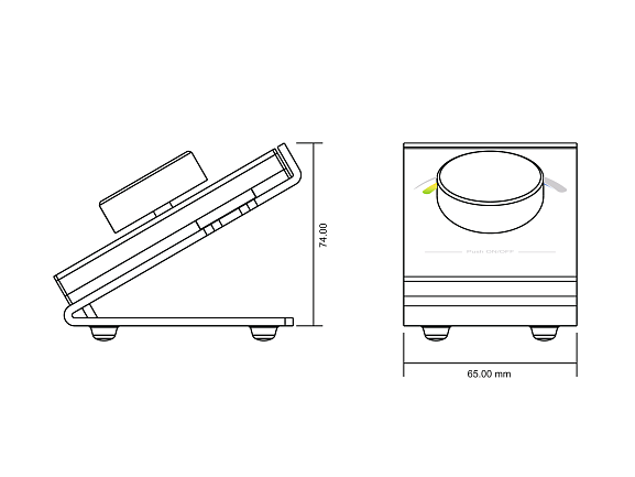 'Радио пульт DESK-RGB с валкодером на 1 зону для RGB ленты, DESK-RGB. Фото 2