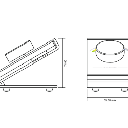 'Радио пульт DESK-RGB с валкодером на 1 зону для RGB ленты, DESK-RGB 001516
