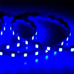 Светодиодная лента Standart Pro class, S-образная 2835, 112led/m, blue, 12V, 7W/m, IP20, BA24